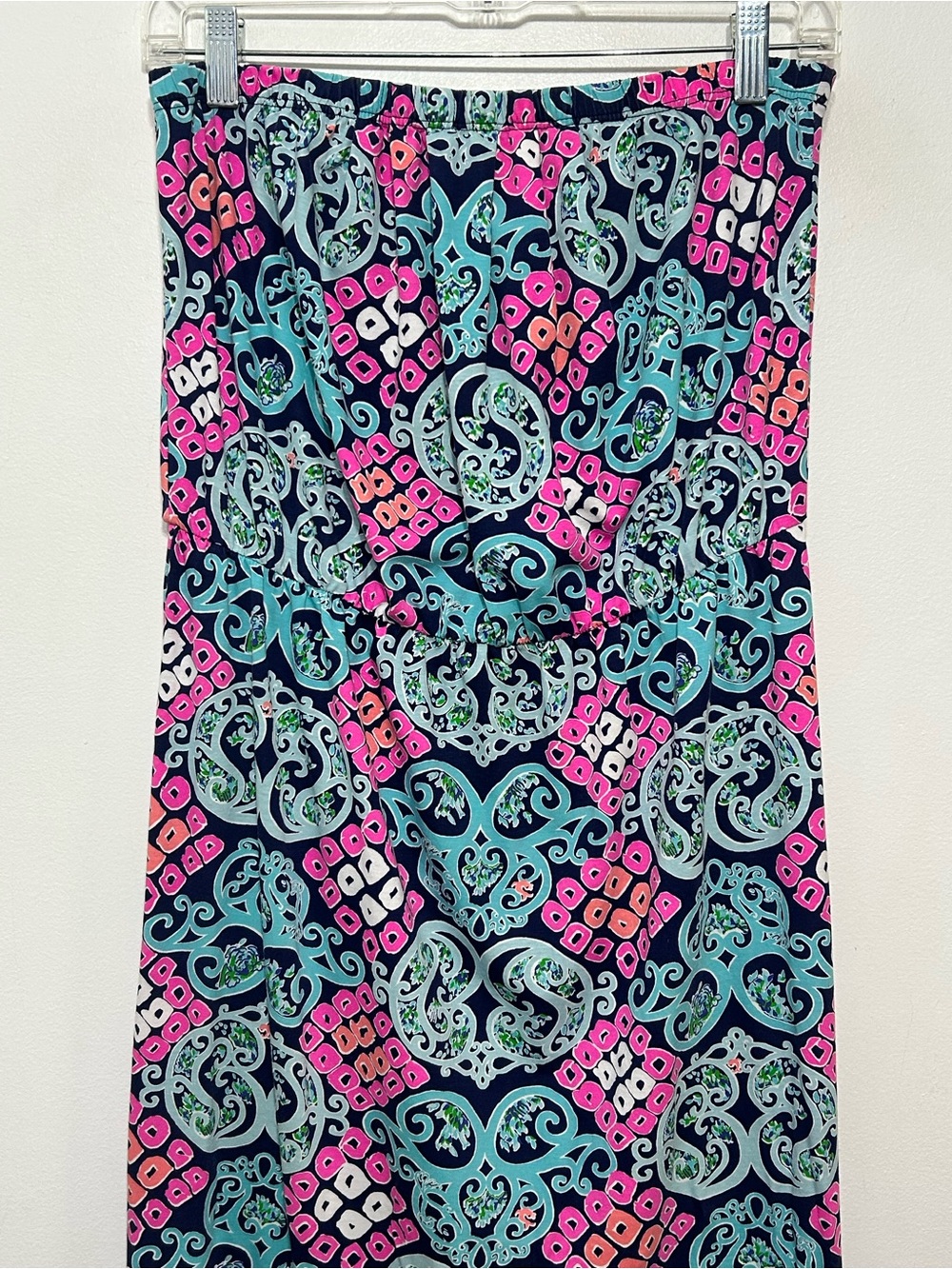 Lilly Pulitzer Marlisa Behind The Gate Strapless Maxi Dress Womens Size Large - Picture 3 of 10